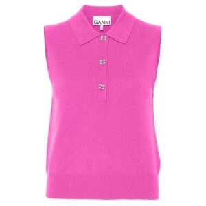 Ganni Wool And Cashmere Polo