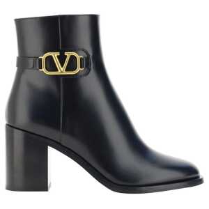 Valentino Garavani VLogo Leather Ankle Boots