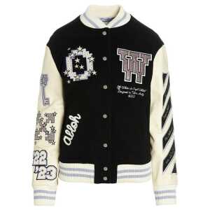 Off-White Wool Bomber Jacket