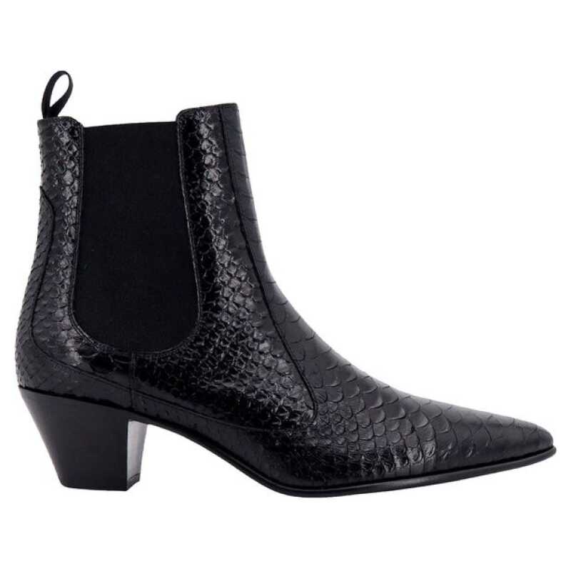 Celine Snake-Effect Leather Chelsea Boots, theFeinheit