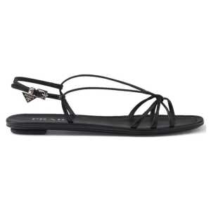 Prada Leather Flat Sandals