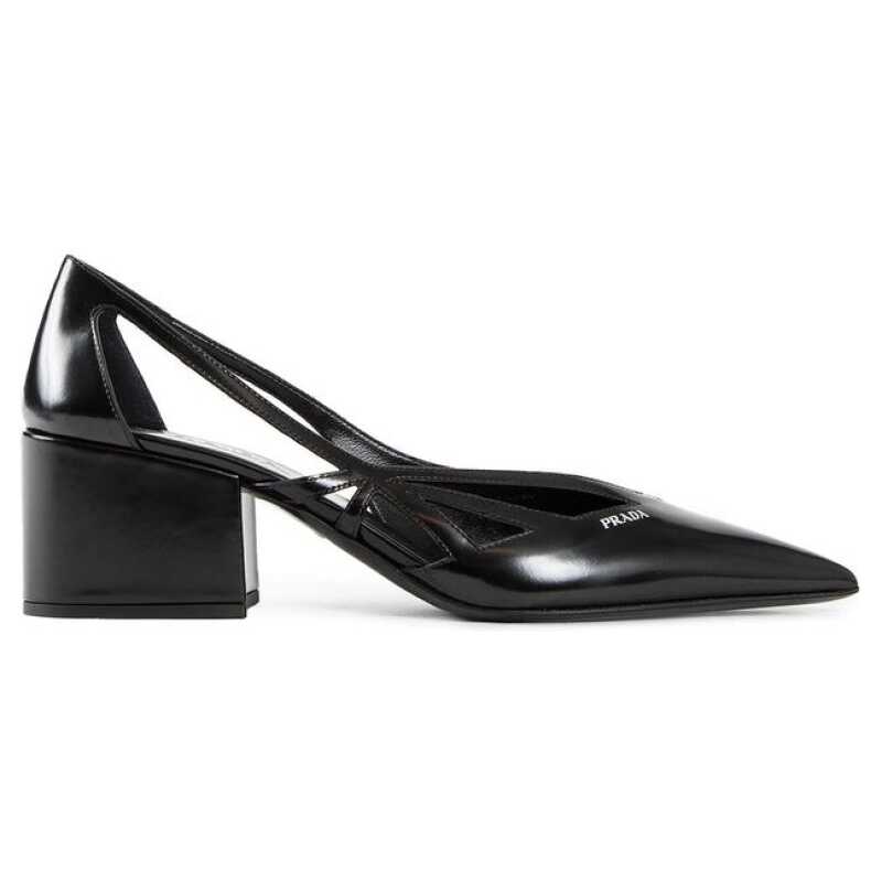 Prada Brushed Leather Cut-Out Pumps, theFeinheit