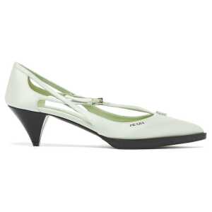 Prada Cut-Out Satin Pumps