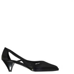 Prada 55mm Cut-Out Satin Pumps