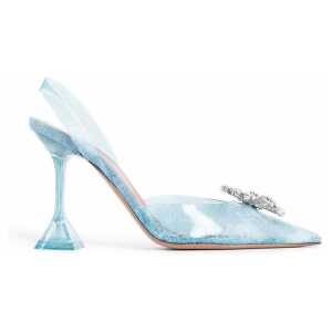 Amina Muaddi 95mm Rosie Glass Pumps