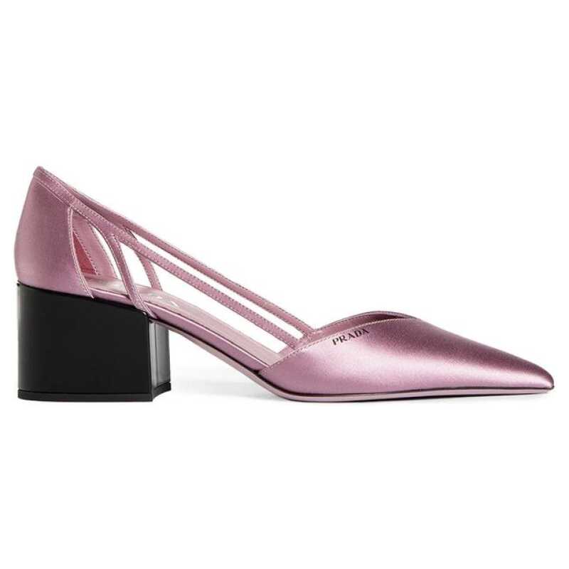 Prada Satin Cut-Out Pumps, theFeinheit
