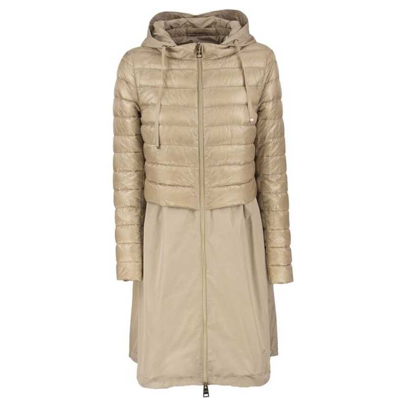 Herno Taffeta hem padded coat, theFeinheit