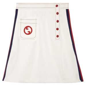 Gucci Interlocking G A-line Skirt