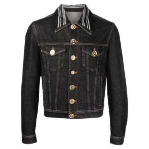 Versace Medusa Motif Denim Jacket
