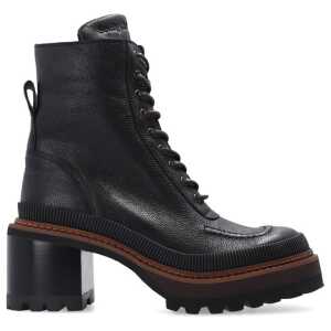 See By Chloé Mahalia Leather Lace-Up Boots