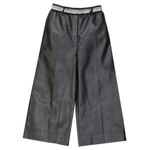 Stella McCartney Cropped Leather Effect Pants