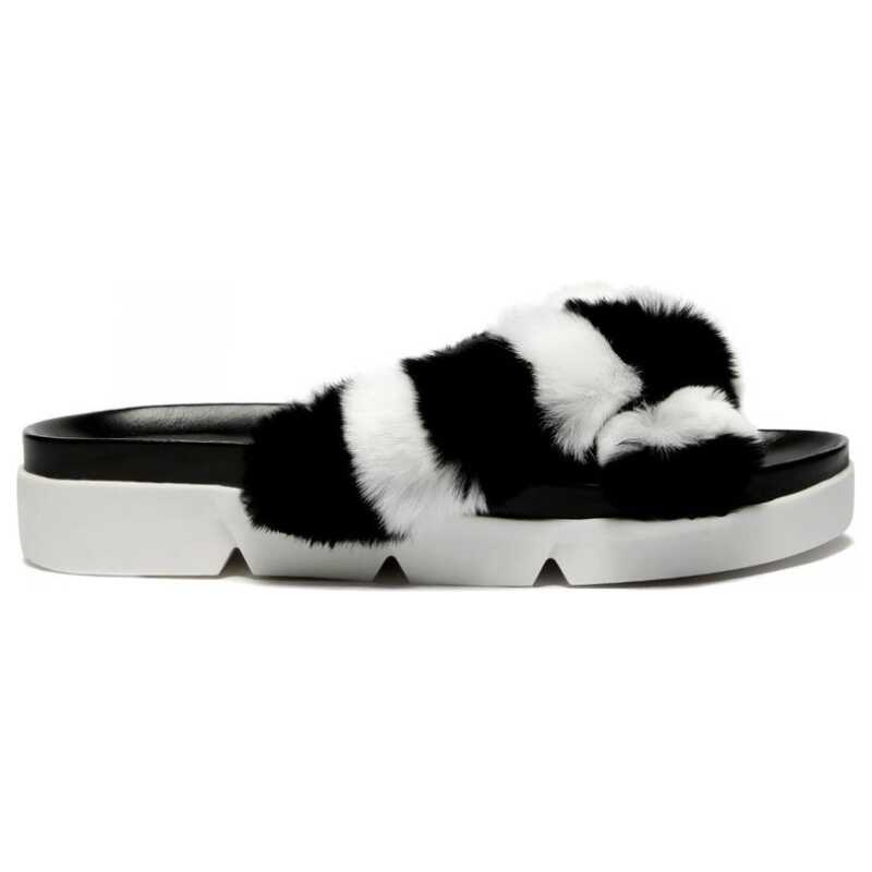 Stuart Weitzman Fur Slippers, theFeinheit