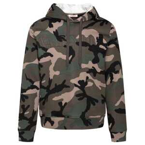 Valentino Camouflage Pattern Hoodie Sweatshirt