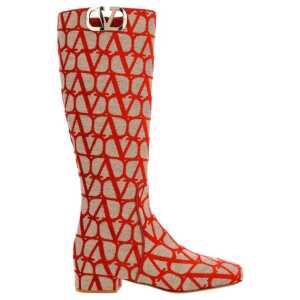 Valentino Garavani Canvas Logo Boots