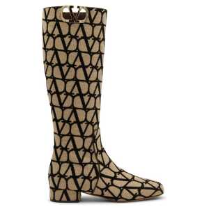 Valentino Garavani Canvas Logo Boots
