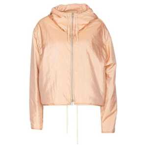 Jil Sander Blend Silk Zip-Up Hooded Jacket