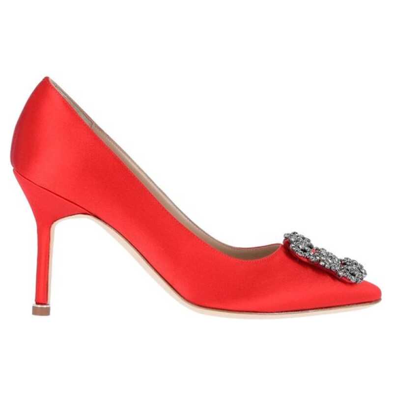 Manolo Blahnik Hangisi 090 Satin Pumps, theFeinheit