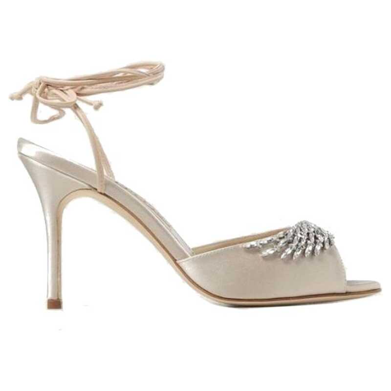 Manolo Blahnik Plumena 090 Satin Sandals, theFeinheit