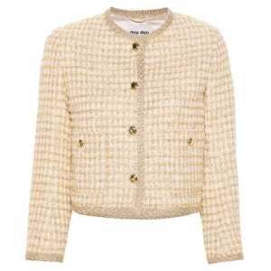 Miu Miu Check Lamé Jacket