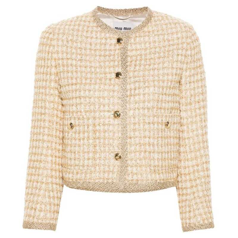 Miu Miu Check Lamé Jacket, theFeinheit