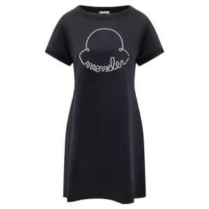Moncler Cotton Logo Mini Dress