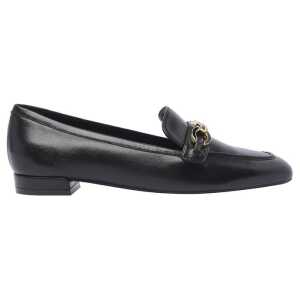 Stuart Weitzman Signature Square Leather Loafers