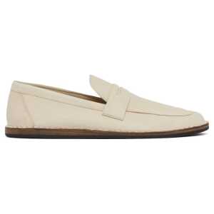 The Row Cary Leather Loafers