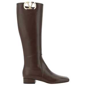 Valentino Garavani Leather Logo Boots