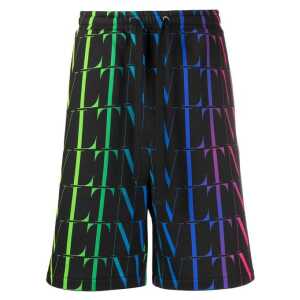Valentino Garavani VLNT Jersey Bermuda Shorts