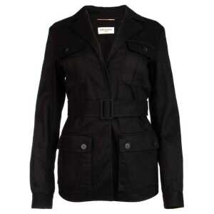 Saint Laurent Belted Flap Pocket Jacket