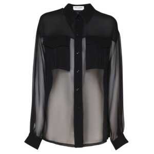 Saint Laurent Silk Crepe Muslin Shirt