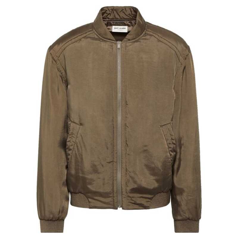 Saint Laurent Twill Teddy Bomber Jacket, theFeinheit