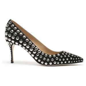 Sergio Rossi Godiva 075 Studs Leather Pumps