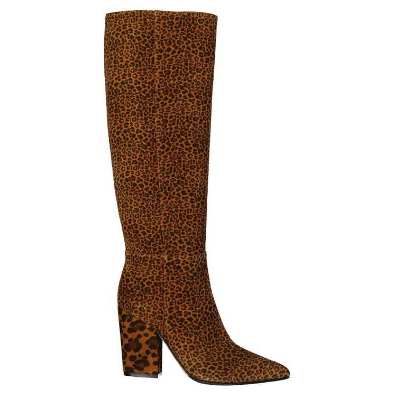 Sergio Rossi Leopard-Print Leather Boots, theFeinheit