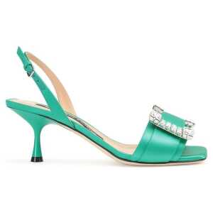 Sergio Rossi SR Twenty 060 Satin Sandals