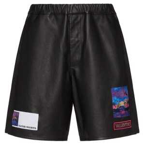 Valentino Leather Shorts