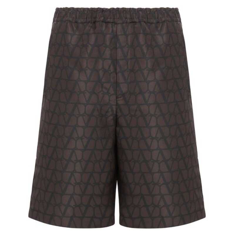 Valentino Logo Silk Shorts, theFeinheit