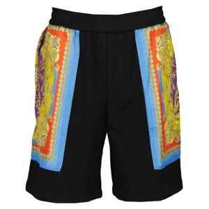 Versace Barocco Goddess Night Print Shorts