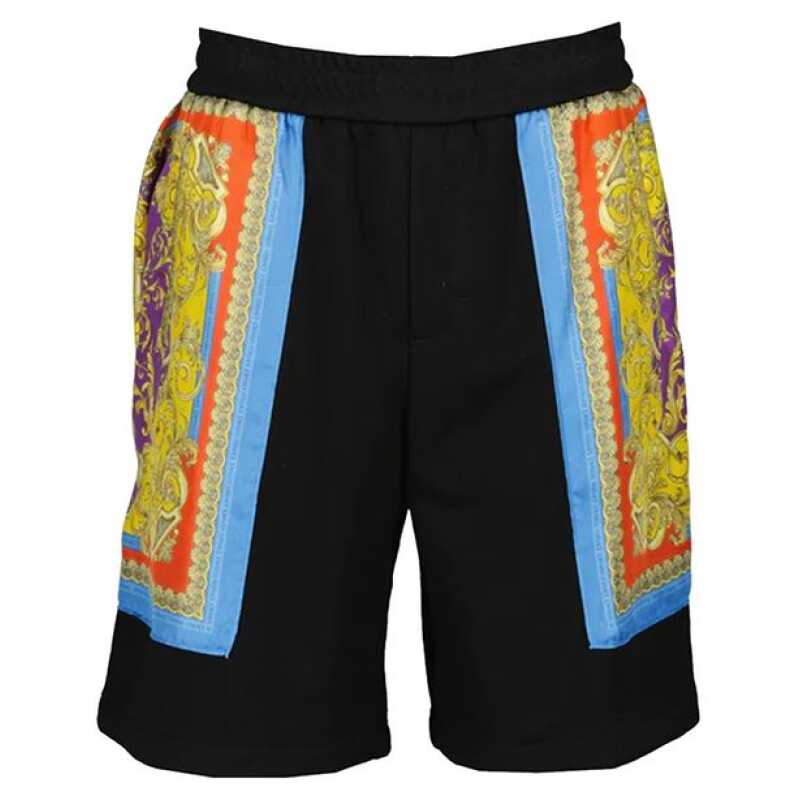Versace Barocco Goddess Night Print Shorts, theFeinheit