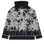 Palm Angels Hooded Printed Shirt