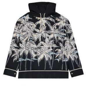 Palm Angels Hooded Printed Shirt