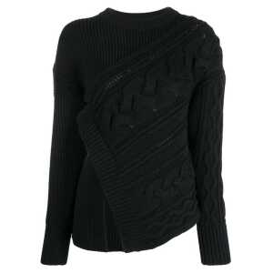 Alexander McQueen Asymmetric Wool Jumper