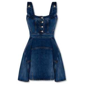 Alexander McQueen Denim Mini Dress