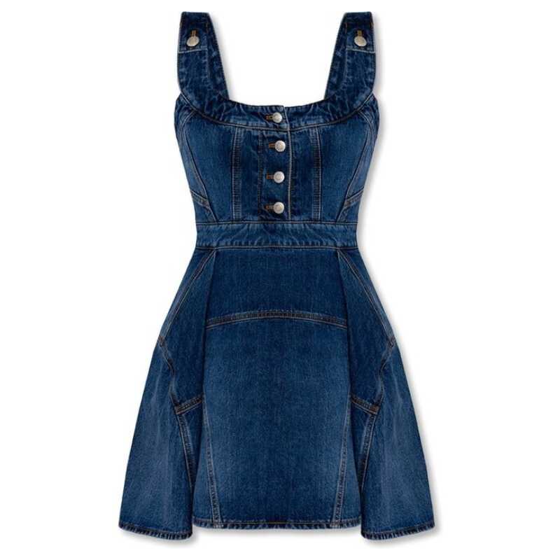 Alexander McQueen Denim Mini Dress, theFeinheit