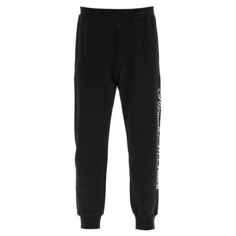 Alexander McQueen Logo Cotton Pants, theFeinheit