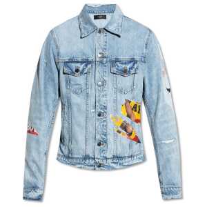 Amiri Playboy Magazine Trucker Denim Jacket