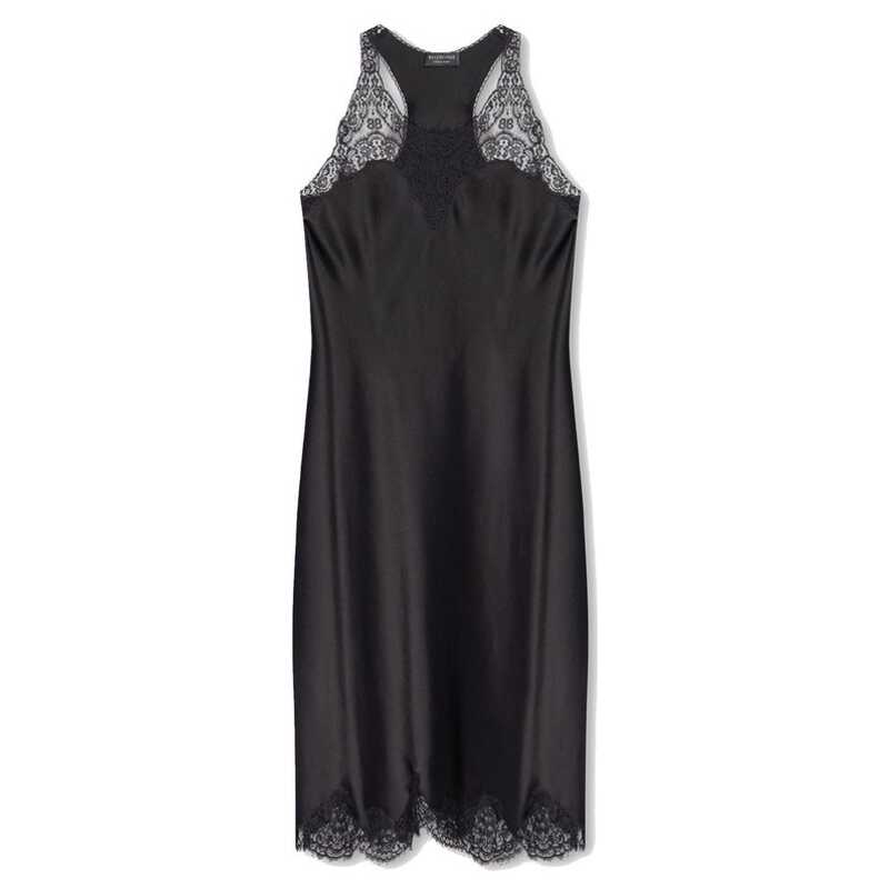 Balenciaga Satin Strappy Midi Dress, theFeinheit