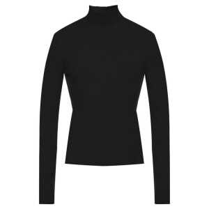 Balenciaga Cashmere Blend Rib Knit Turtleneck