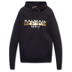 Balmain Logo Hooded Sweatshirt
