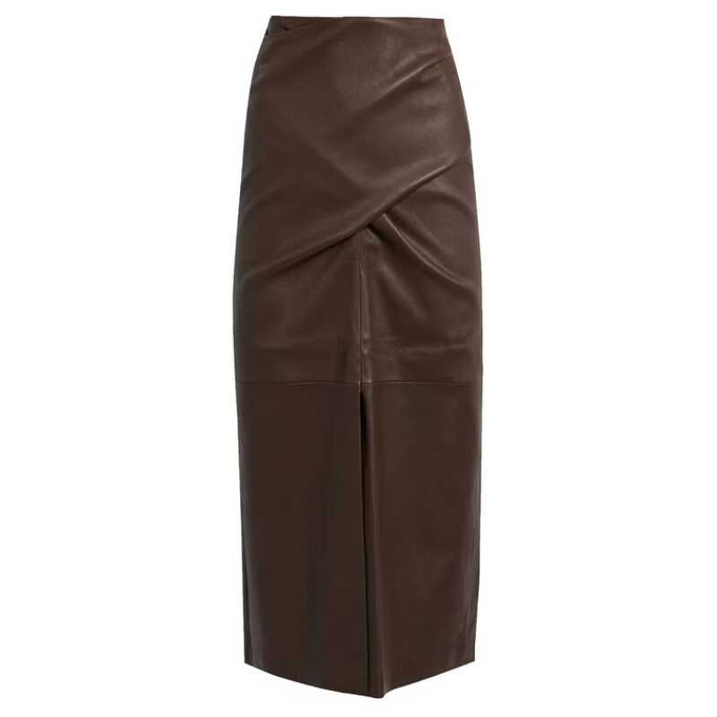 Brunello Cucinelli Leather Skirt, theFeinheit